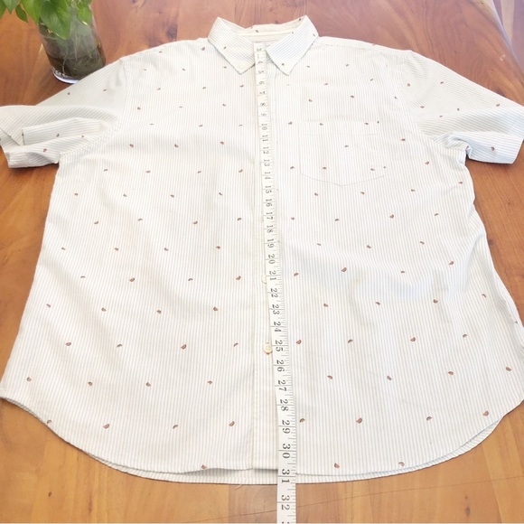 Old Navy Watermelon Prints Striped Casual Relaxed Fit Button Down Shirt Blouse. - Picture 9 of 10